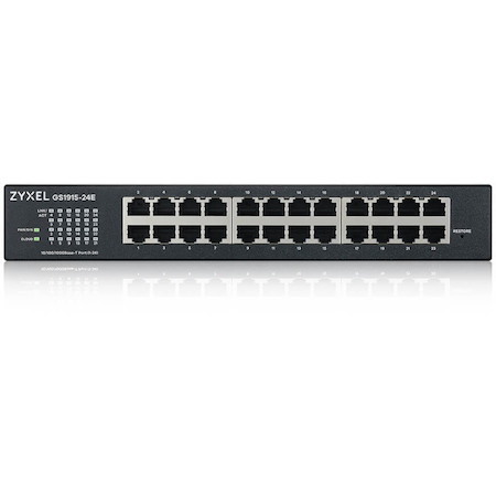ZYXEL GS1915-24E 24-Port Gigabit Smart Nebula Cloud Managed Switch (Compact Design) | Fanless