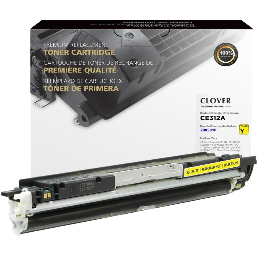 Clover Imaging Remanufactured Yellow Toner Cartridge for HP 126A (CE312A)