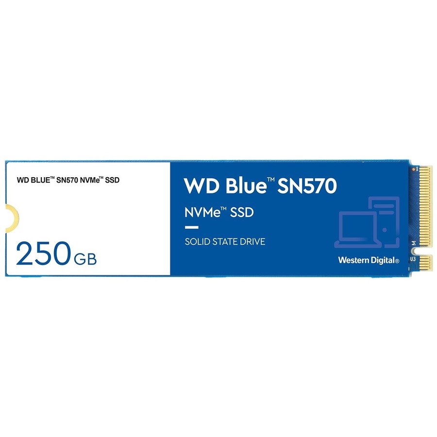 WD Blue SN570 WDS250G3B0C 250 GB Solid State Drive - M.2 2280 Internal - PCI Express NVMe (PCI Express NVMe 3.0 x4)