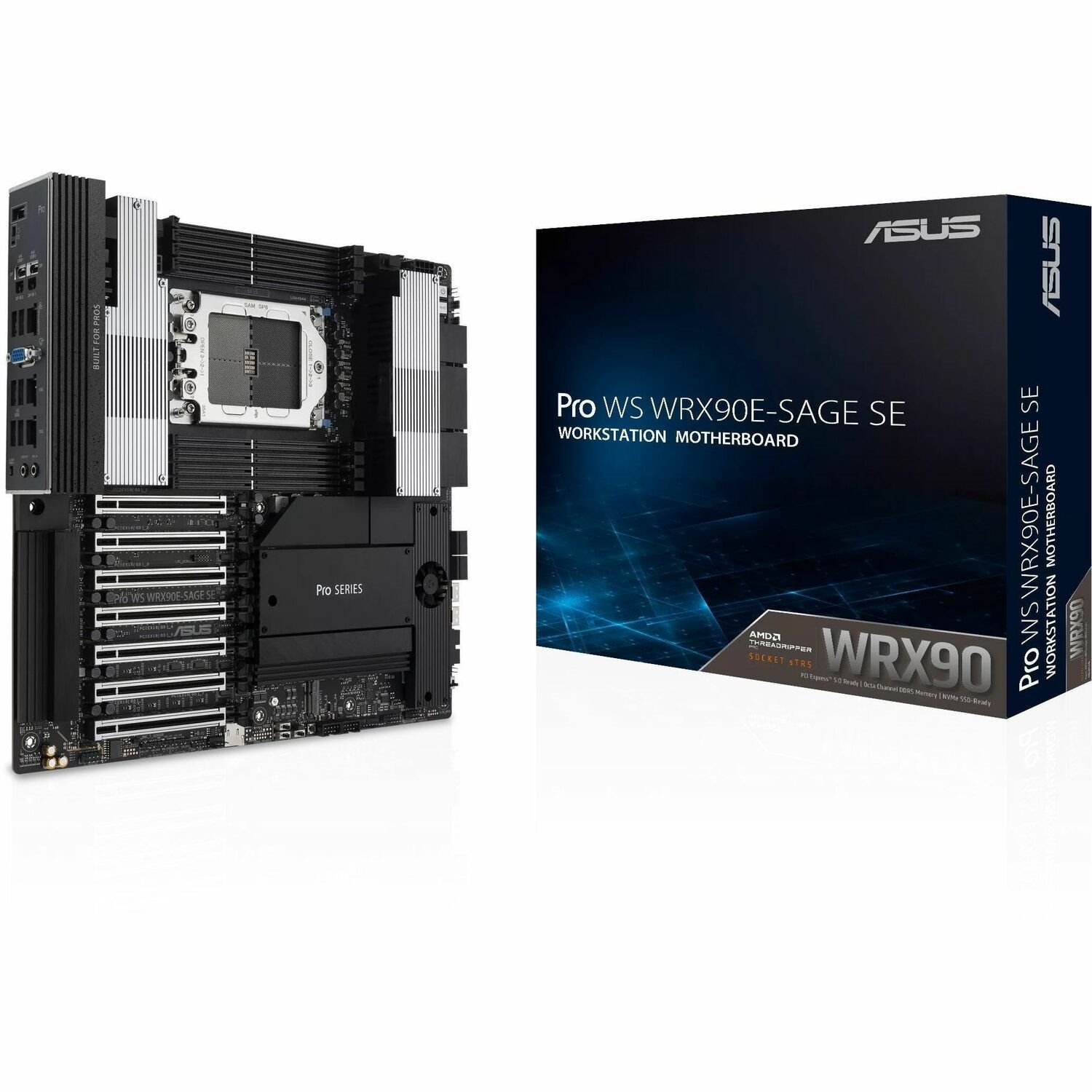 Asus Pro WS WRX90E-SAGE SE Workstation Motherboard - AMD WRX90 Chipset - Socket sTR5 - SSI EEB