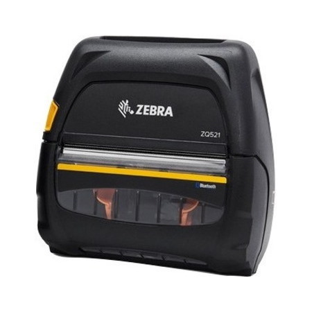 Zebra ZQ521 Mobile Direct Thermal Printer - Monochrome - Portable - Label/Receipt Print - USB - Bluetooth - Wireless LAN - Near Field Communication (NFC) - RFID