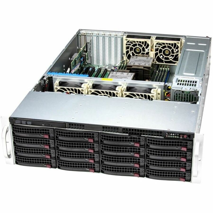 Supermicro SuperServer SSG-631E-E1CR16L Server Barebone System - 3U Rack-mountable - Socket LGA-4677 - 2 x Processor Support