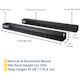 StarTech.com Vertical Cable Organizer with Finger Ducts - Vertical Cable Management Panel - Rack-Mount Cable Raceway - 40U - 6 ft.