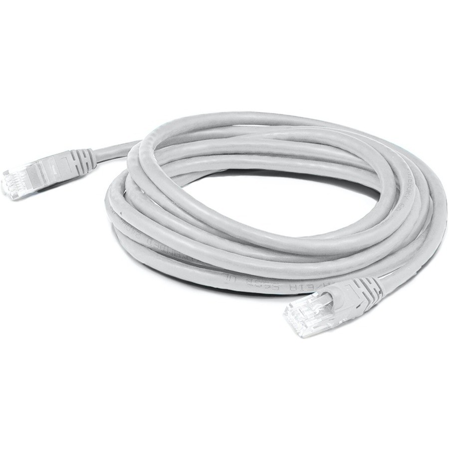 AddOn 5ft White CAT 6 Shielded PVC Ethernet Cable Snagless Easy Clear Boot RJ-45 M/M