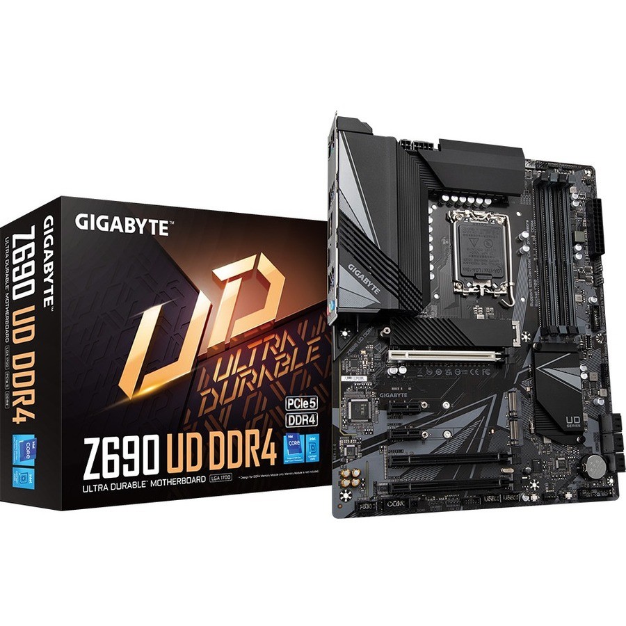 GIGABYTE Z690 UD DDR4 Gaming Desktop Motherboard - Intel Z690 Chipset - Socket LGA-1700 - Intel Optane Memory Ready - ATX