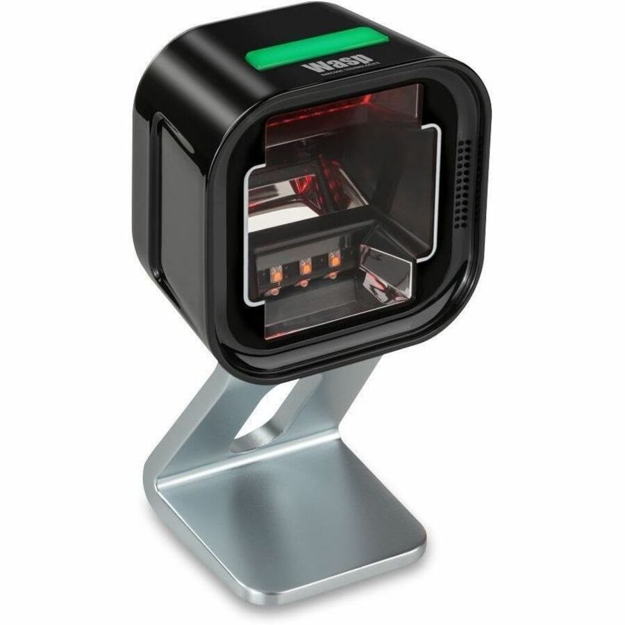 Wasp WPS1500 Rugged Retail, Warehouse, Laboratory Hands-free Barcode Scanner - Cable Connectivity - Black, White - USB Cable Included