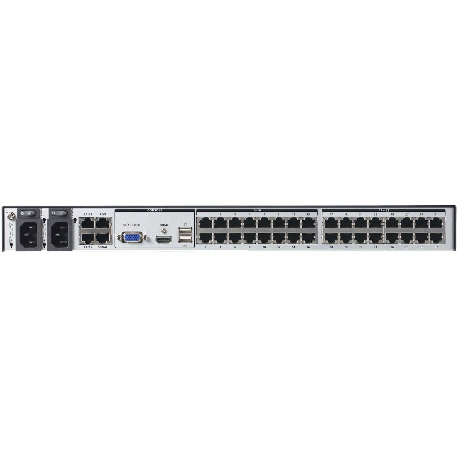 ATEN 1-Local/4-Remote Shared Access 32-Port Multi-Interface Cat 5 KVM over IP Switch