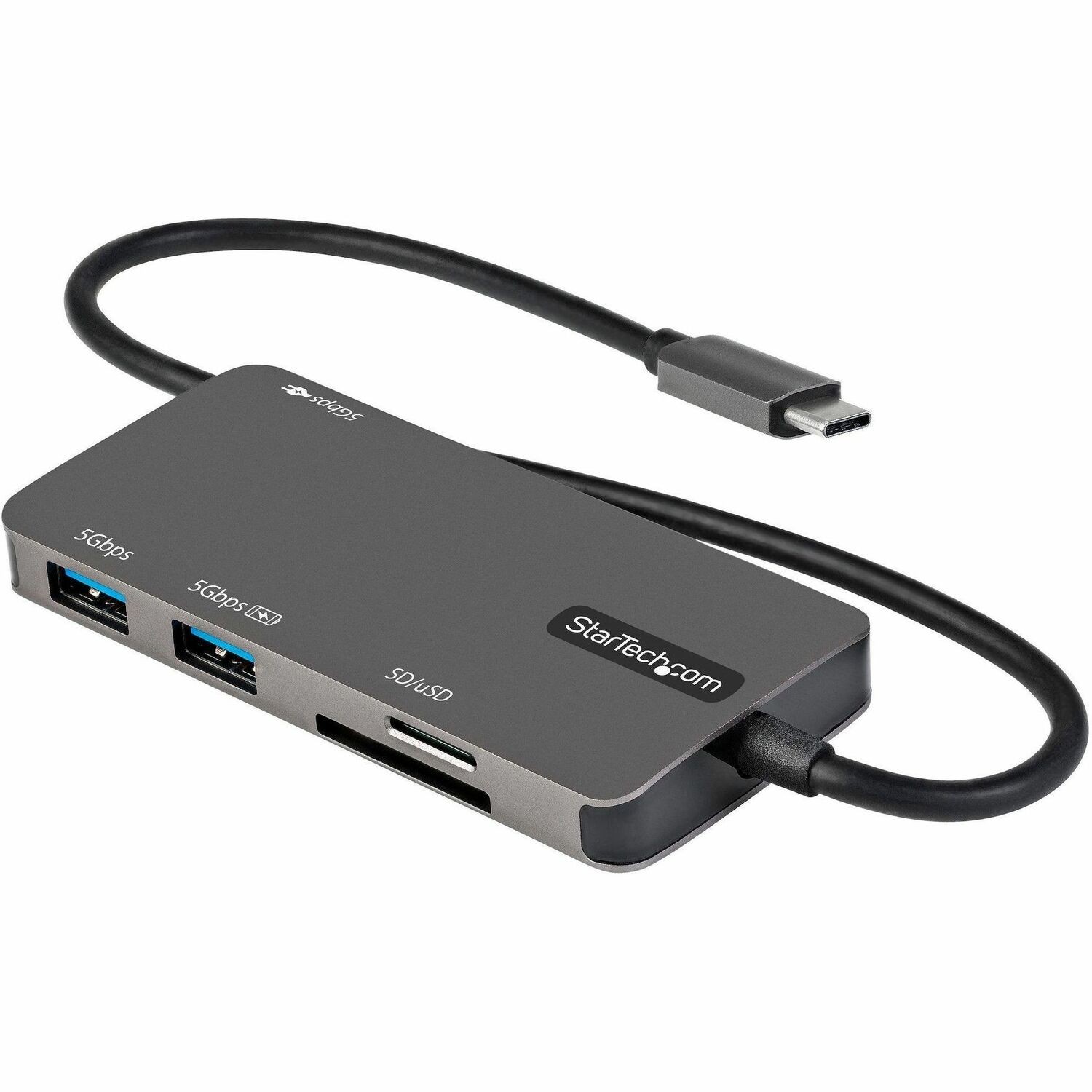StarTech.com USB C Multiport Adapter, USB-C naar 4K 30Hz HDMI, 100W Power Delivery Pass-through, Mini Dock met SD/MicroSD Slot