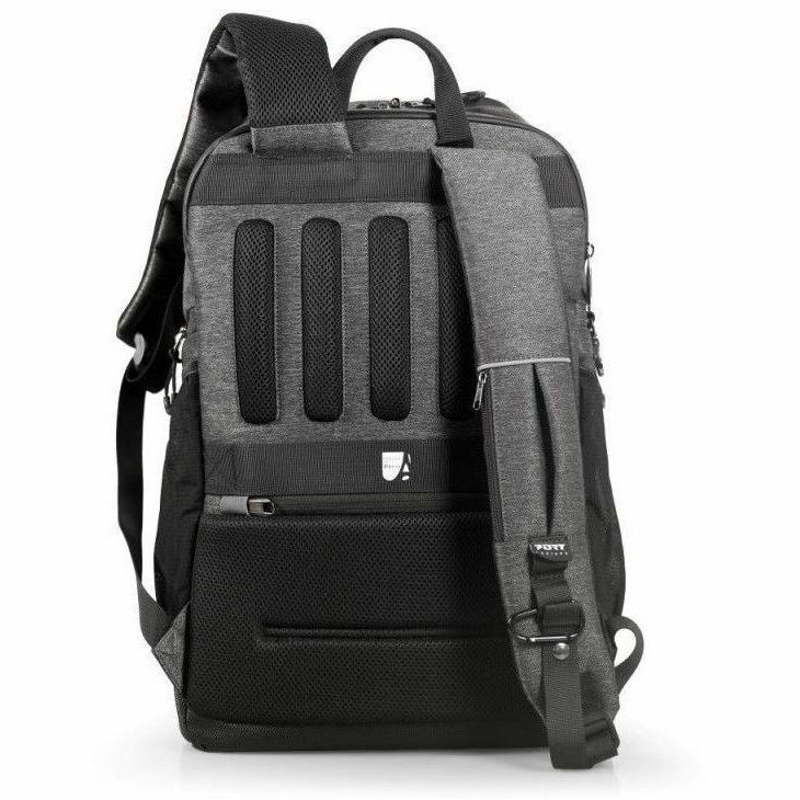 Port MONTREAL Carrying Case (Backpack) for 39.6 cm (15.6") to 40.6 cm (16") Notebook - Grey