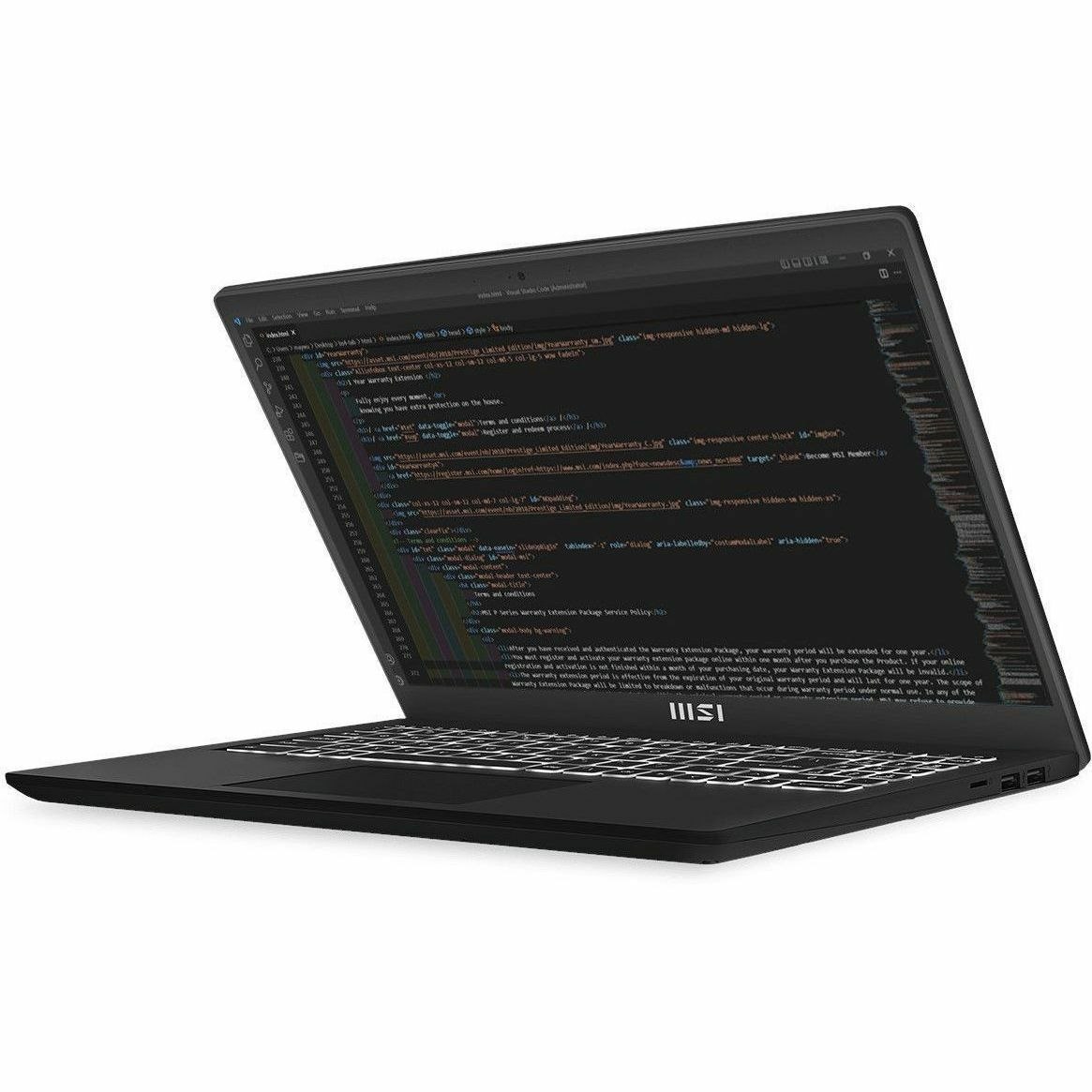 MSI Modern 15 B13M Modern 15 B13M-1097US 15.6" Notebook - Full HD - 60 Hz - Intel Core i5 13th Gen i5-1334U - 16 GB - 512 GB SSD - Classic Black
