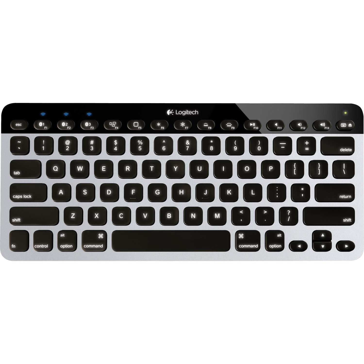 Logitech Keyboard - Wireless Connectivity - French - AZERTY Layout - White, Black