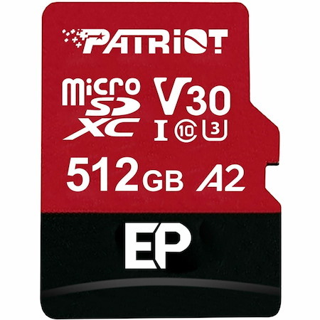 Patriot Memory 512 GB Class 10/UHS-I (U3) V30 microSDXC