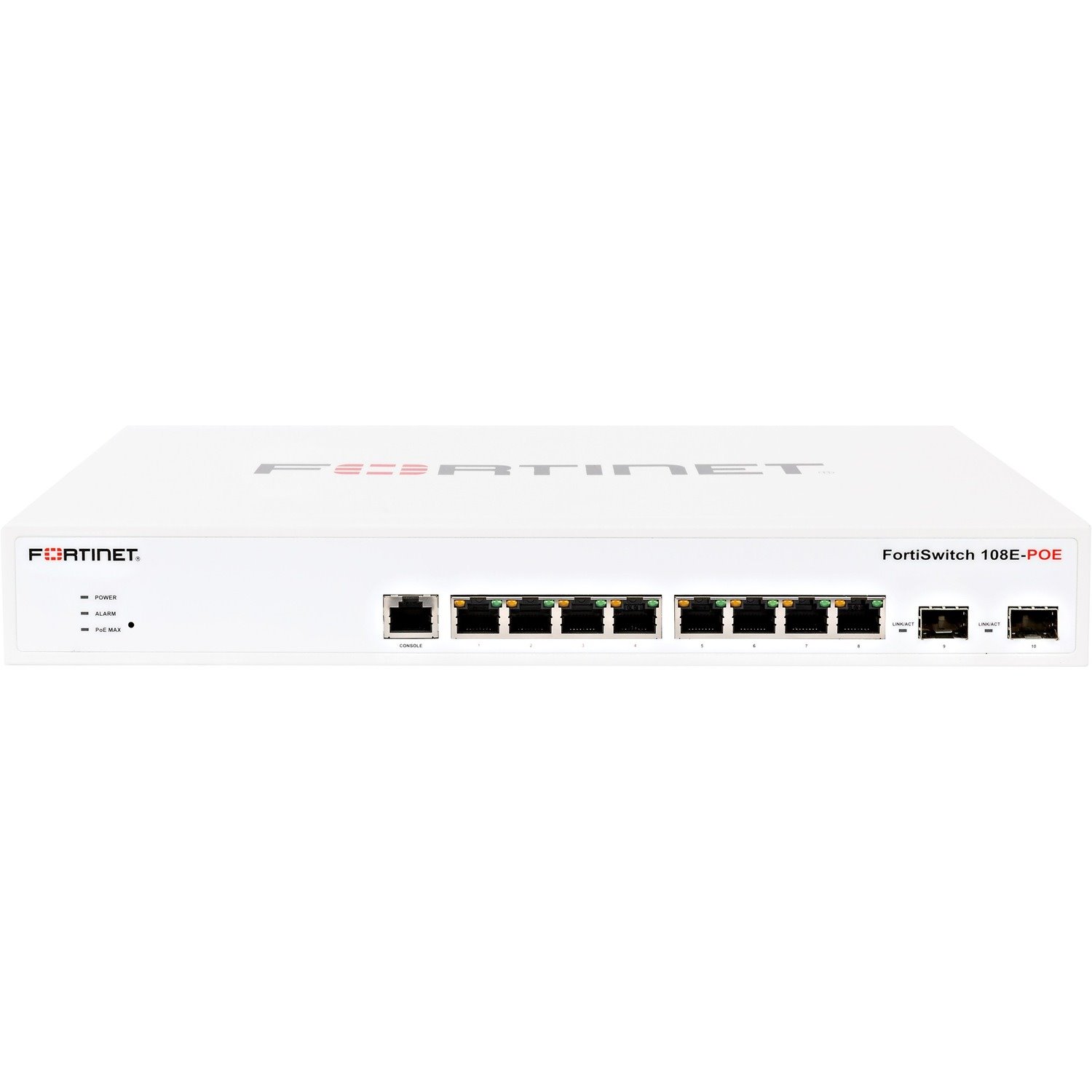 Fortinet FortiSwitch 108E-POE 8 Ports Manageable Ethernet Switch - Gigabit Ethernet - 1000Base-T, 1000Base-X