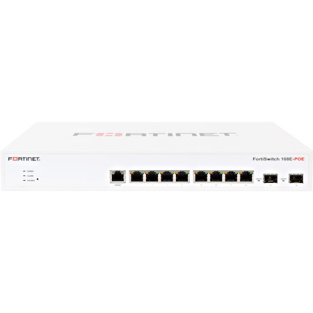 Fortinet FortiSwitch 108E-POE 8 Ports Manageable Ethernet Switch - Gigabit Ethernet - 1000Base-T, 1000Base-X