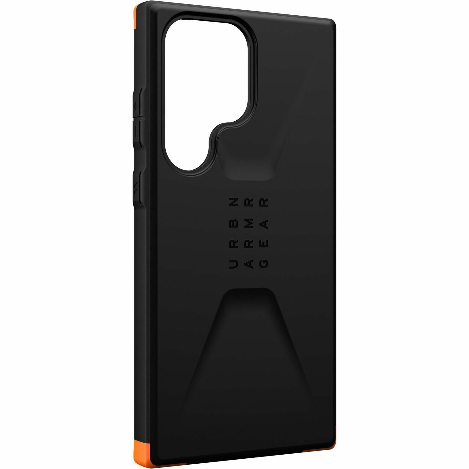 Urban Armor Gear Civilian Rugged Case for Samsung Galaxy S23 Ultra Smartphone - Hexagon Pattern - Black