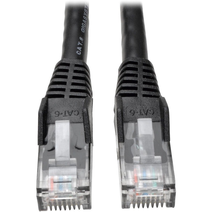 Eaton Tripp Lite Series Cat6 Gigabit Snagless Molded (UTP) Ethernet Cable (RJ45 M/M), PoE, Black, 1 ft. (0.31 m), 50-Piece Bulk Pack