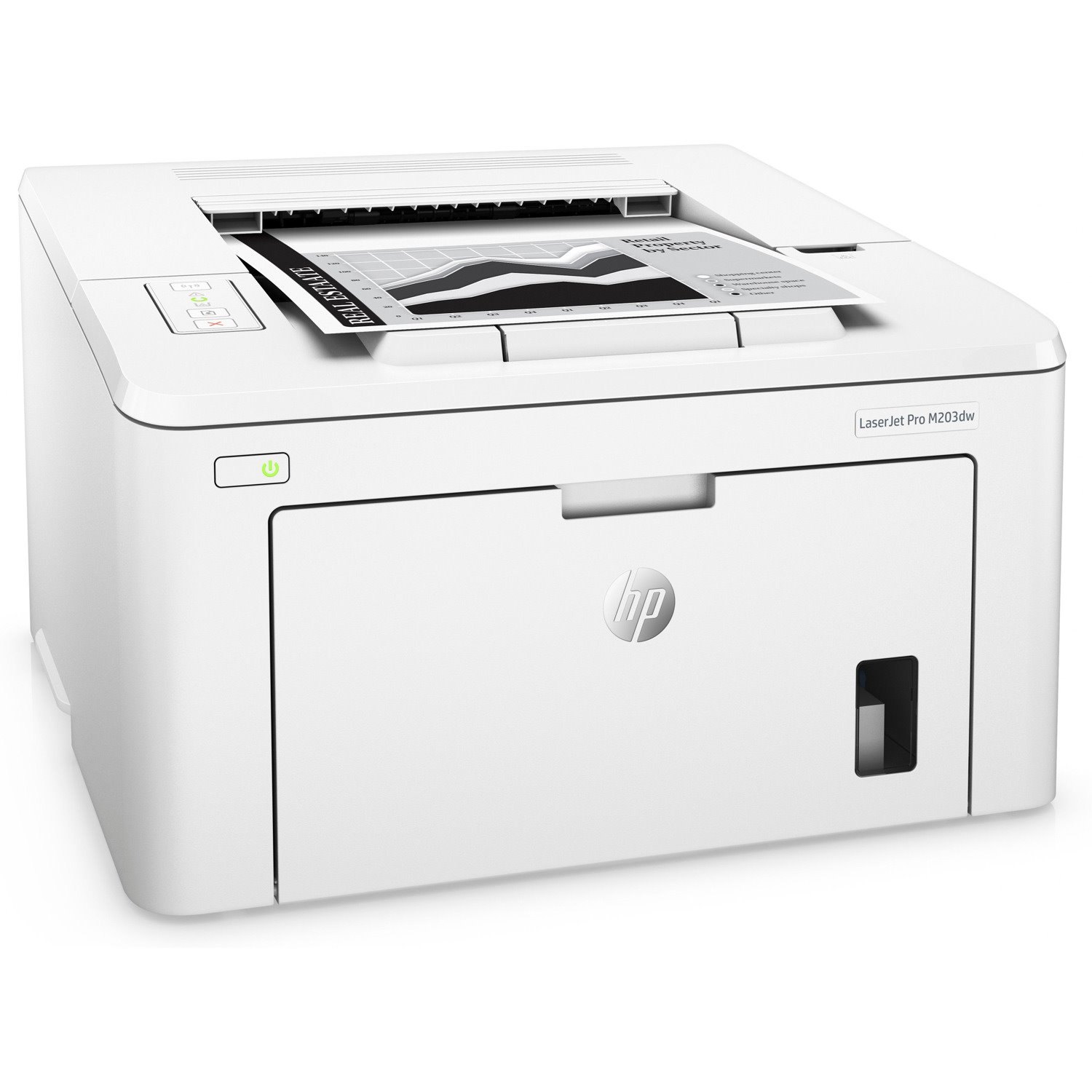 HP LaserJet Pro M203 M203dw Desktop Laser Printer - Monochrome