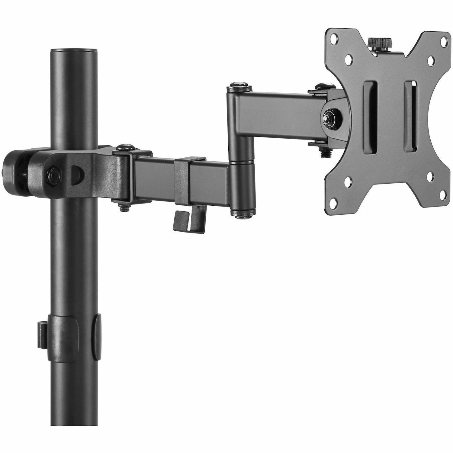 Amer Mounts PM111 Mounting Arm for Monitor, Pole Mount - Matte Black