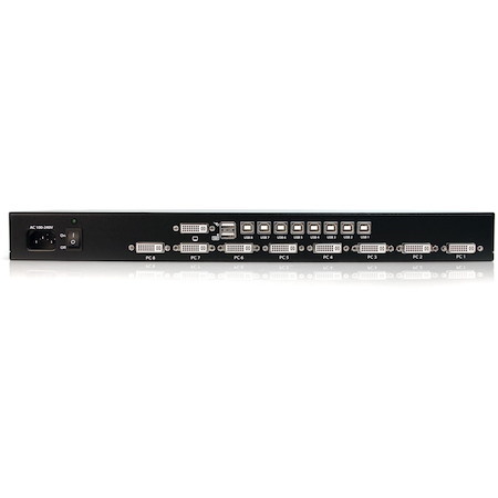 StarTech.com 8 Port 1U Rack Mount DVI USB KVM Switch