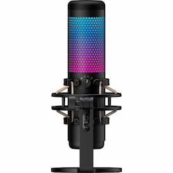 HyperX QuadCast 2 Wired Electret Condenser Microphone for Recording, Gaming, Live Streaming, Podcasting, Content Production - Grey