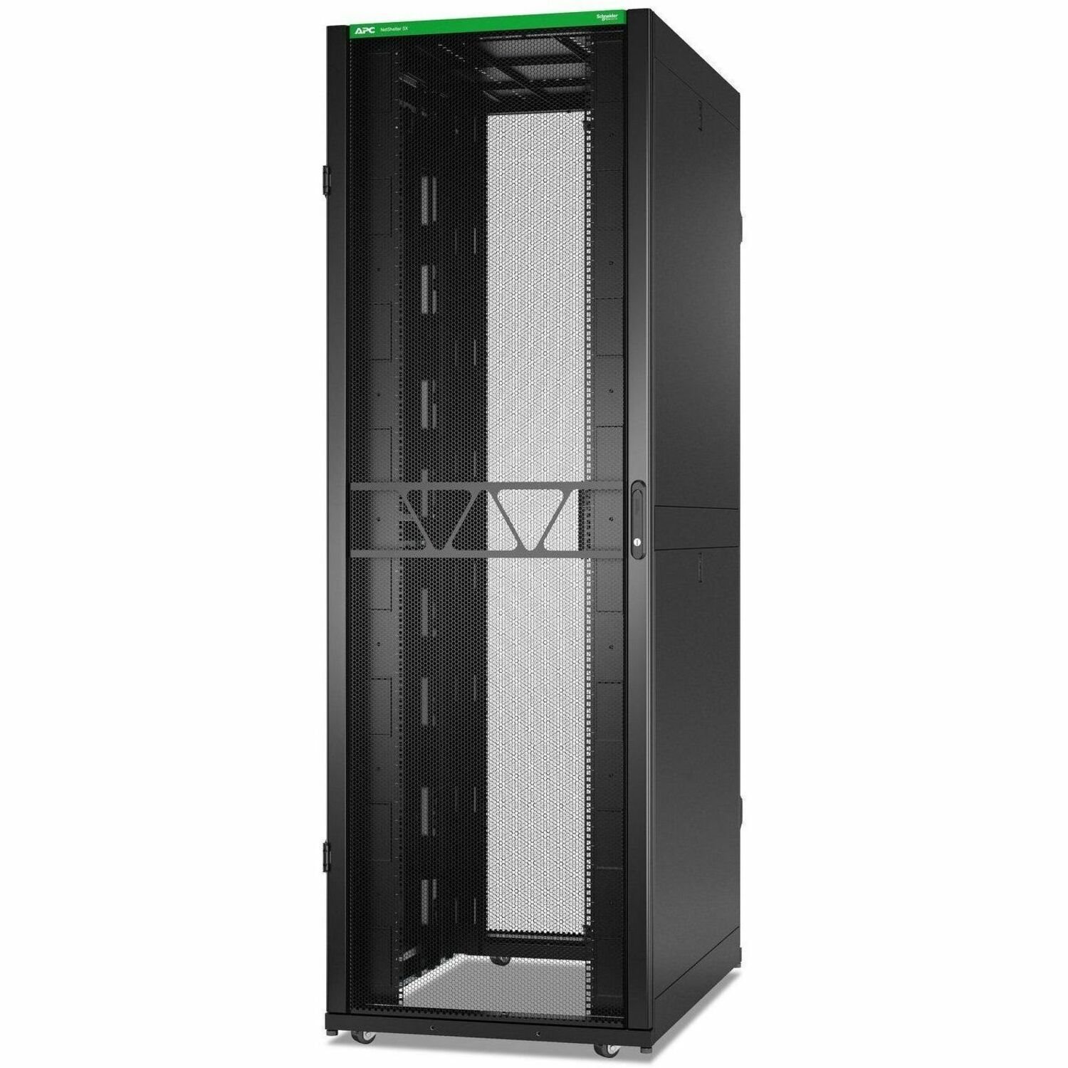 APC NetShelter SX Server Rack Gen 2, 52U, 2436H x 800W x 1200D mm, w/ Sides, Black [TAA]
