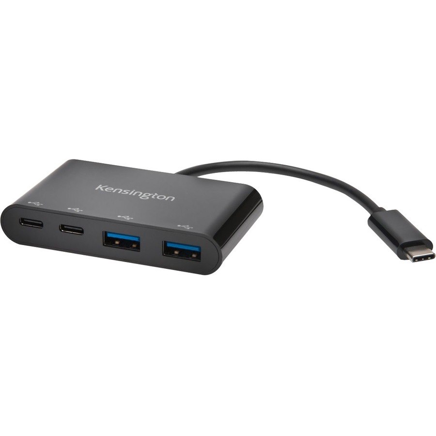 Kensington CH1000 USB Hub - USB Type C - External - Black