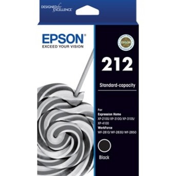 Epson 212 Original Standard Yield Inkjet Ink Cartridge - Black - 1 Pack