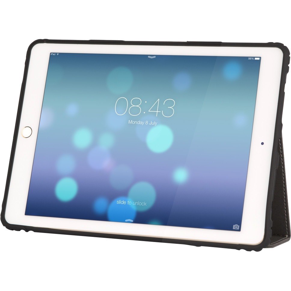MAXCases Extreme Folio Carrying Case (Folio) for 24.6 cm (9.7") Apple iPad (5th Generation), iPad (6th Generation) Tablet - Black