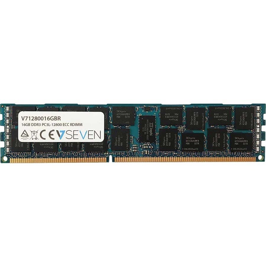 V7 V71280016GBR RAM Module for Server - 16 GB - DDR3-1600/PC3-12800 DDR3 SDRAM - 1600 MHz Dual-rank Memory - CL11