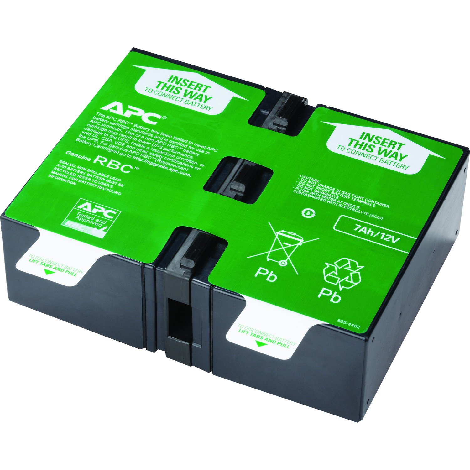 APC Replacement Battery Cartridge, VRLA battery, 7Ah, 24VDC, 2-year warranty