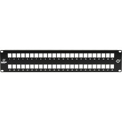 Black Box Multimedia Patch Panel - 2U, 48-Port