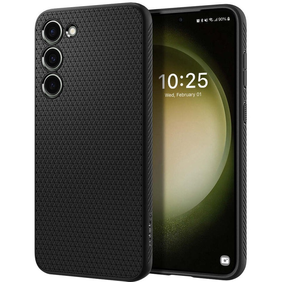 Spigen Liquid Air Case voor Samsung Galaxy S23 Smartphone - Mat zwart