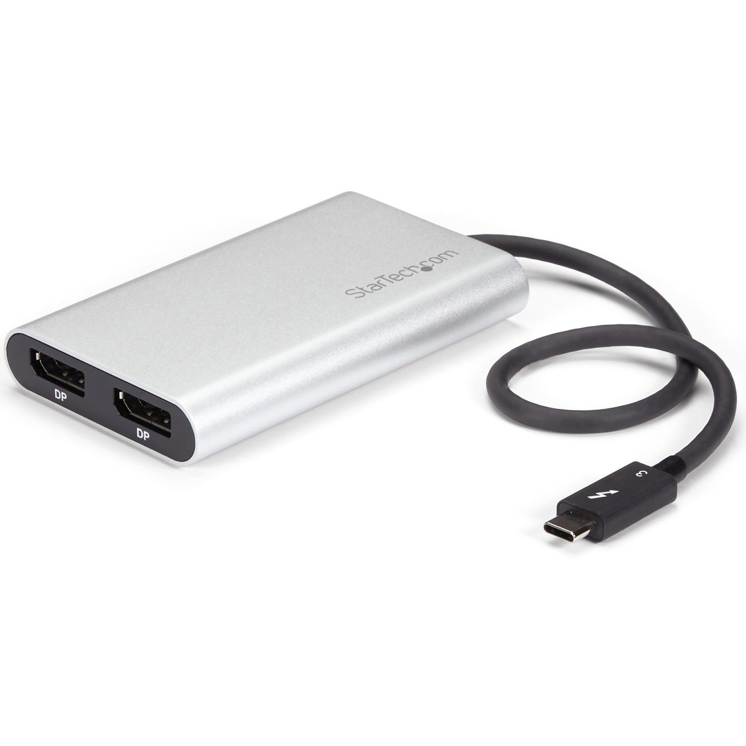 StarTech.com Thunderbolt 3 to Dual DisplayPort Adapter - 4K 60Hz Dual Monitor TB3 DisplayPort 1.2 Video Adapter - Thunderbolt 3 Certified