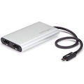 StarTech.com Thunderbolt 3 to Dual DisplayPort Adapter - 4K 60Hz Dual Monitor TB3 DisplayPort 1.2 Video Adapter - Thunderbolt 3 Certified