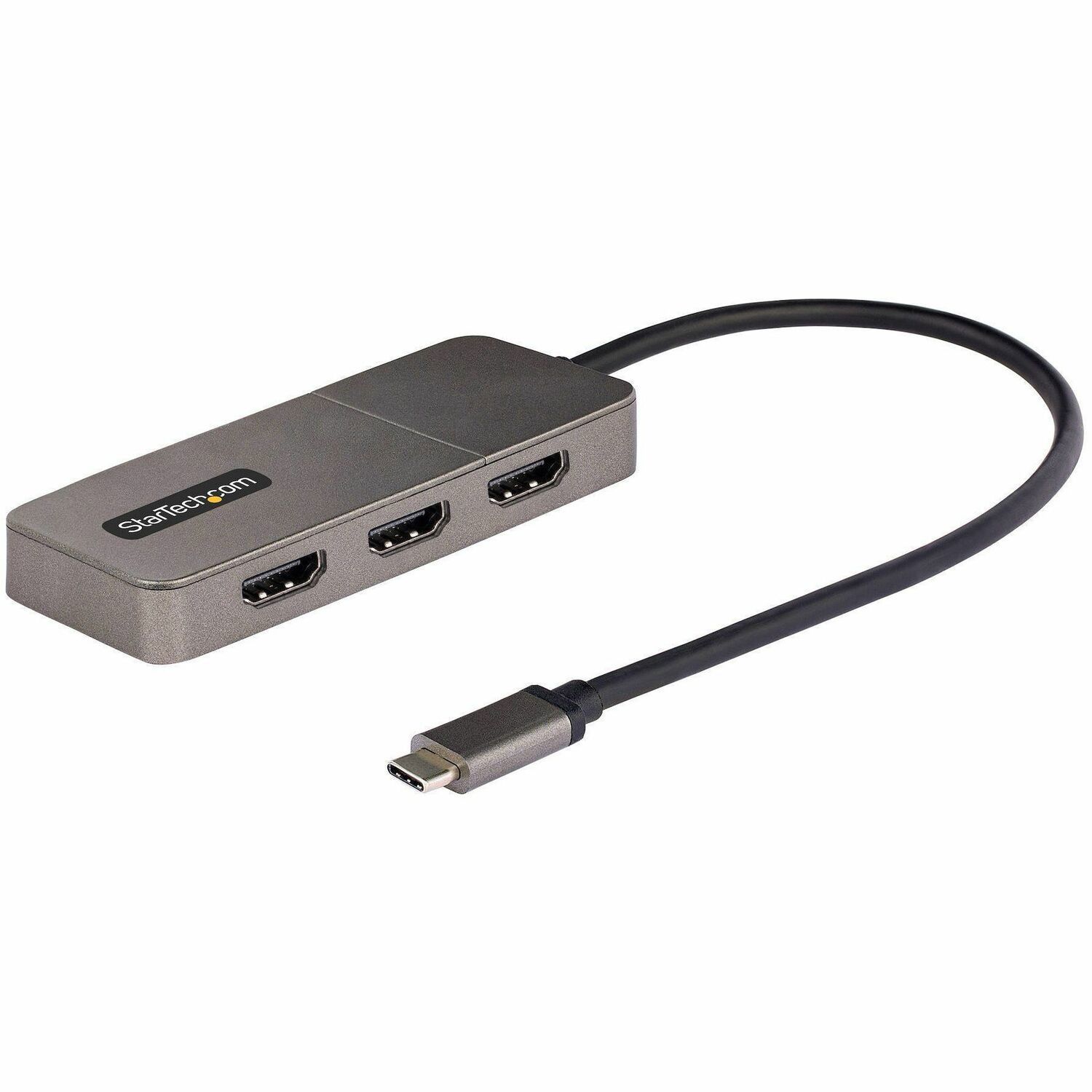 StarTech.com 3-Port USB-C Multi-Monitor Adapter, Type-C naar 3x HDMI MST Hub, Triple 4K60Hz HDMI Laptop Extender / Splitter, Windows