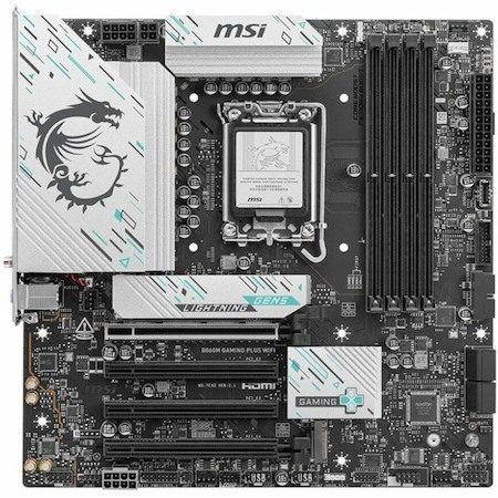 MSI B860M GAMING PLUS WIFI Gaming Desktop Motherboard - Intel B860 Chipset - Socket LGA-1851 - Micro ATX