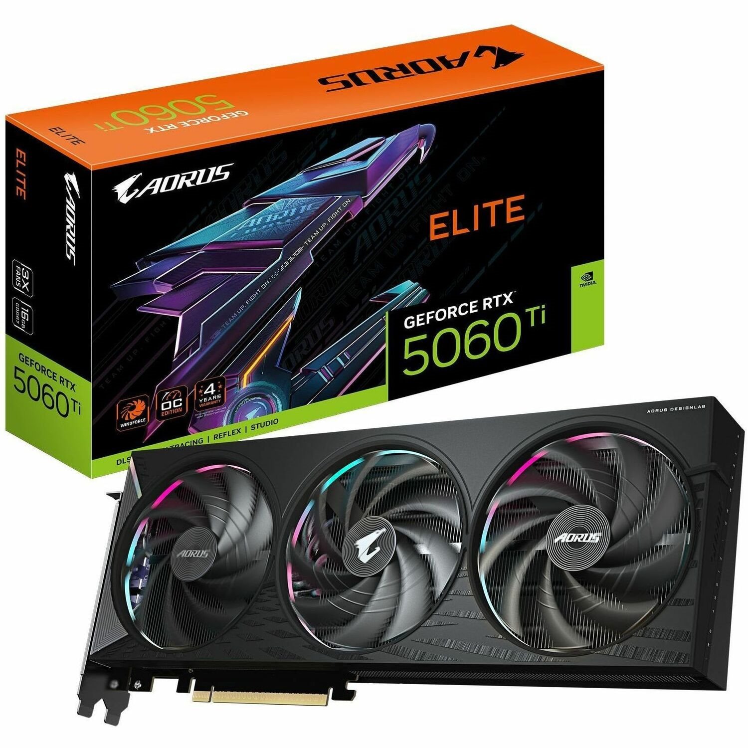 Aorus NVIDIA GeForce RTX 5060 Ti Graphic Card - 16 GB GDDR7