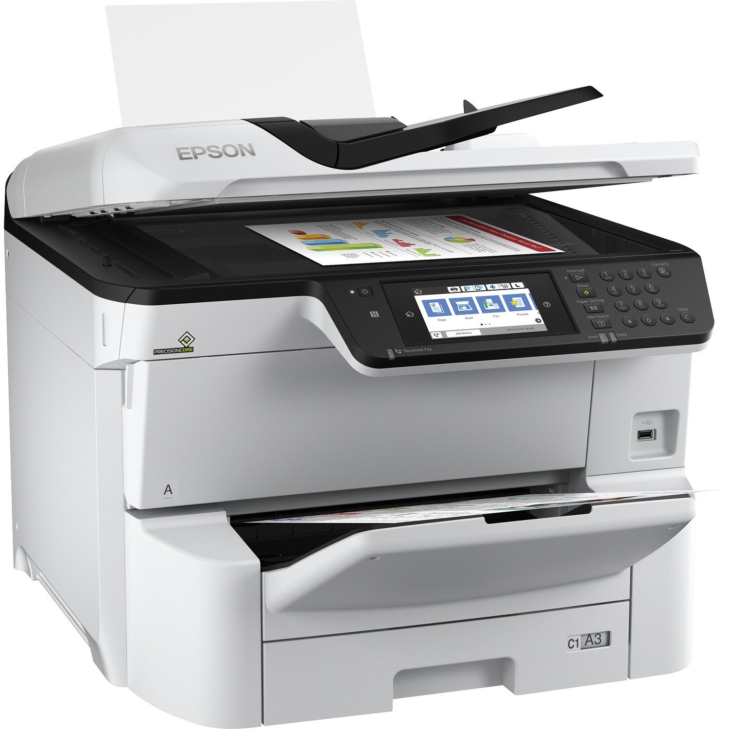 Epson WorkForce Pro WF-C8690DWF Wireless Inkjet Multifunction Printer - Colour