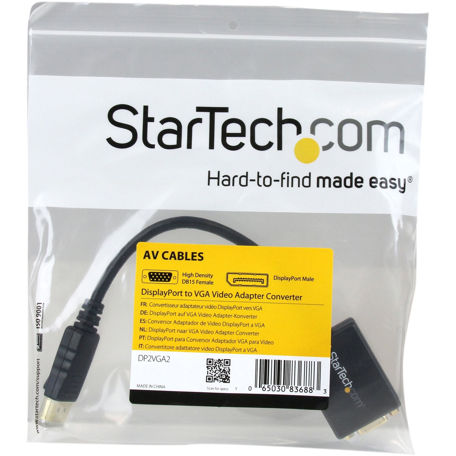 StarTech.com DisplayPort to VGA Video Adapter Converter