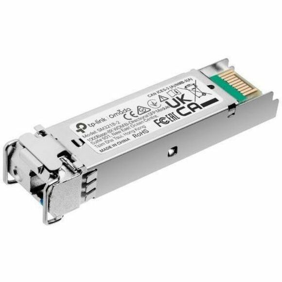 TP-Link 1000Base-BX WDM Bi-Directional SFP Module (TL-SM321B-2) TX: 1310NM, RX: 1550NM, Up To 2KM Transmission Distance, LC Simplex
