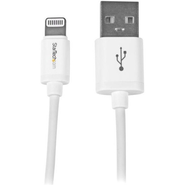 StarTech.com 1m (3ft) White AppleÂ&reg; 8-pin Lightning Connector to USB Cable for iPhone / iPod / iPad