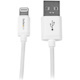 StarTech.com 1m (3ft) White Apple® 8-pin Lightning Connector to USB Cable for iPhone / iPod / iPad