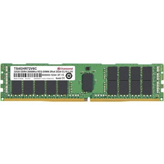 Transcend RAM Module for Server, Workstation - 4 GB - DDR4-2666/PC4-21333 DDR4 SDRAM - 2666 MHz - CL19 - 1.20 V