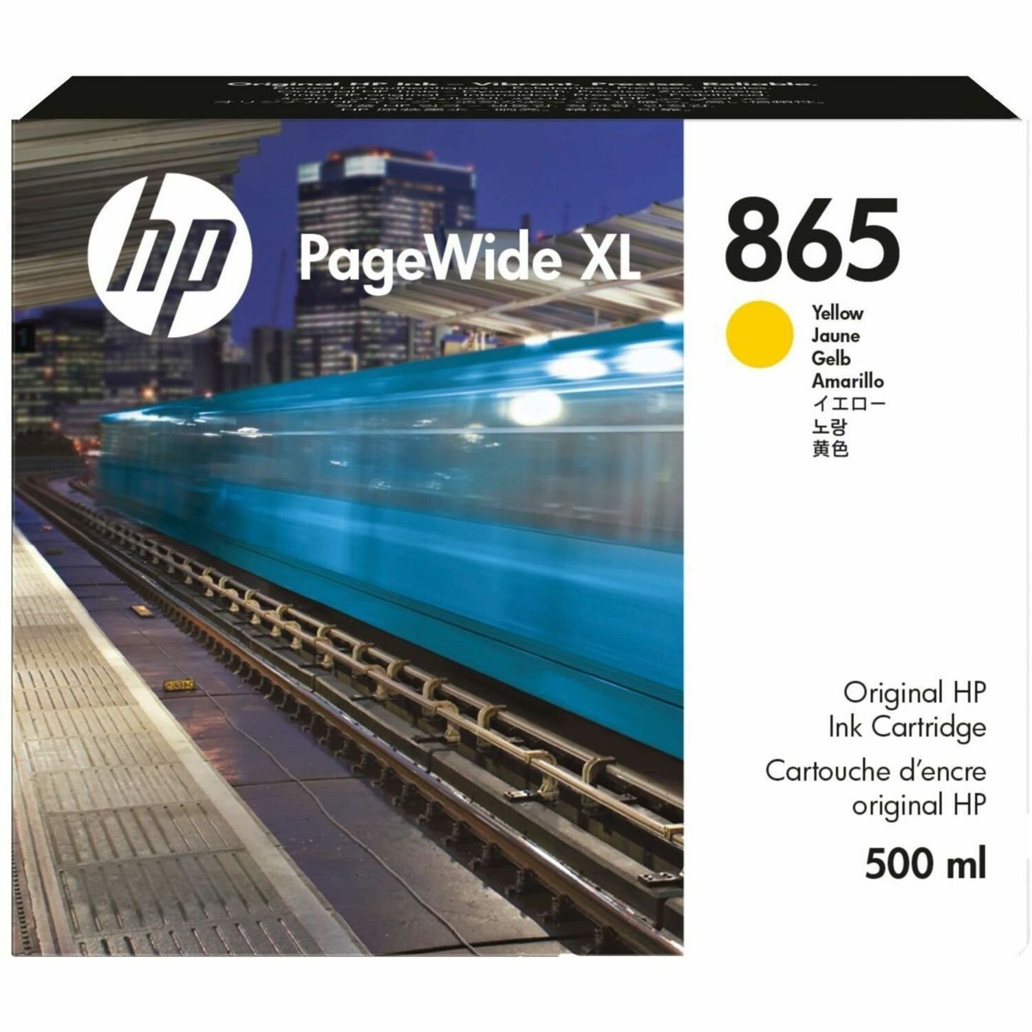 HP 865 Original Page Wide Ink Cartridge - Yellow - 1 Pack
