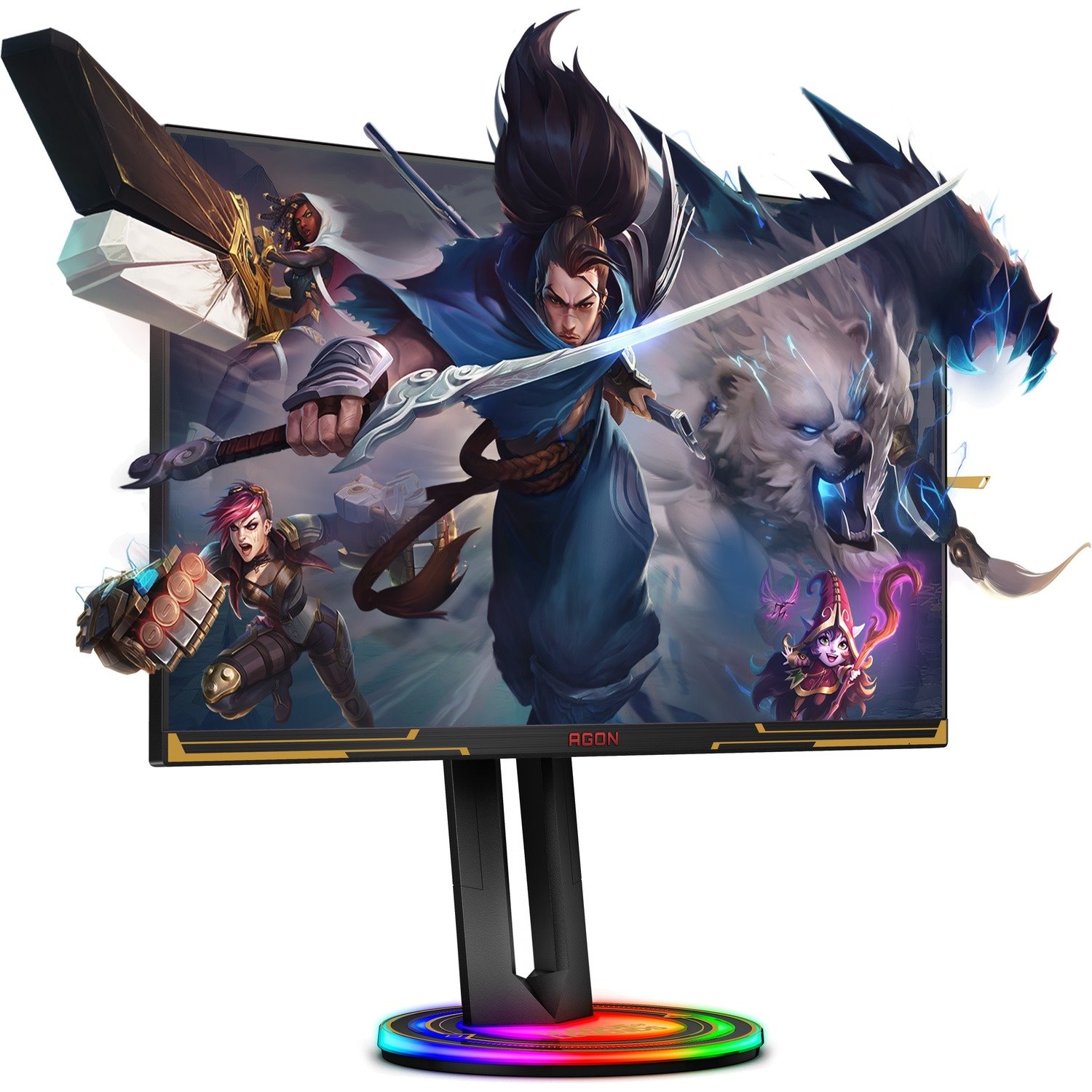 AOC AGON PRO AG275QXL 27" Class WQHD Gaming LCD Monitor - 16:9 - Gold, Black