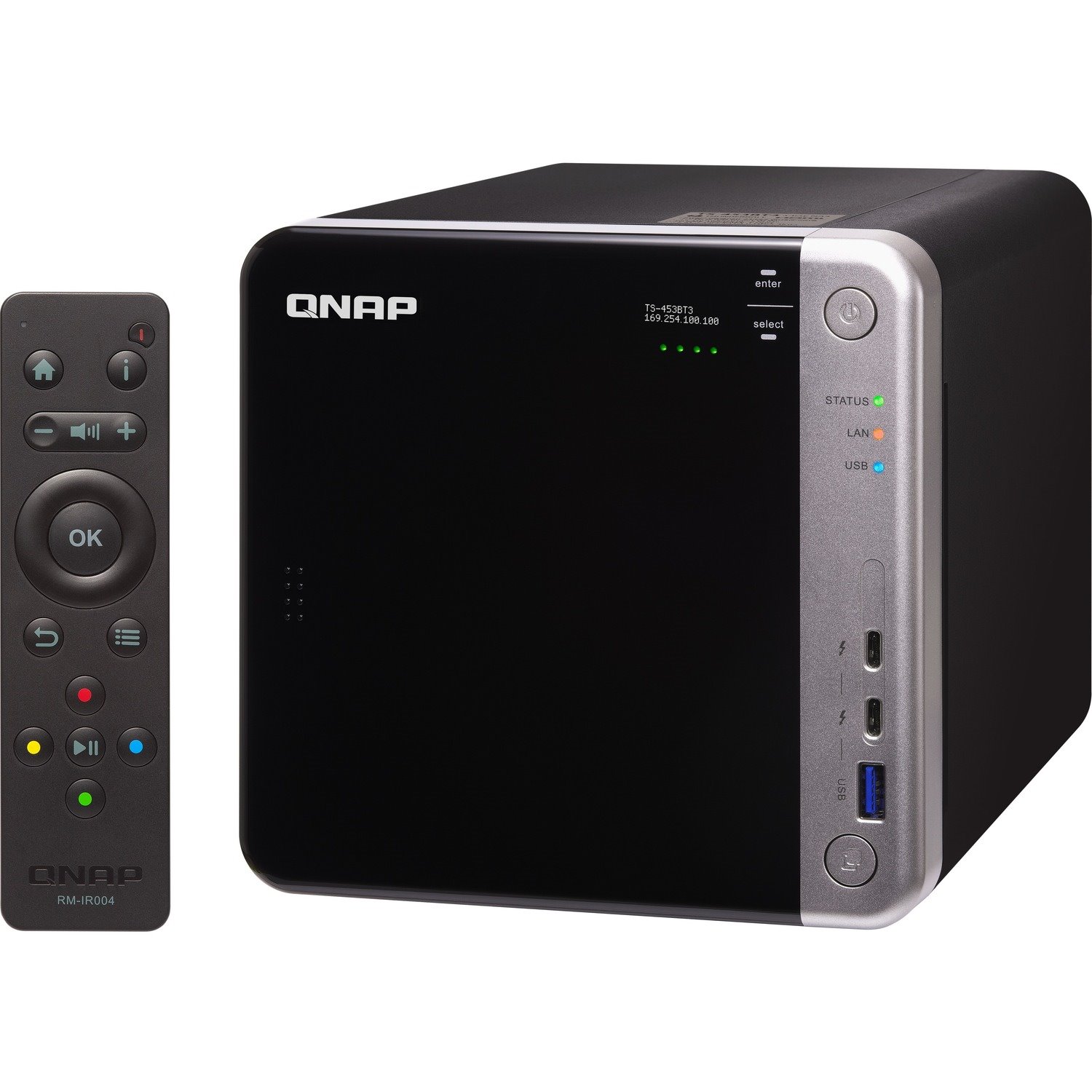 QNAP TS-453BT3 4 x Total Bays SAN/NAS/DAS Storage System - Intel Celeron J3455 Quad-core (4 Core) 1.50 GHz - 8 GB RAM - DDR3L SDRAM Tower