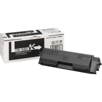 Kyocera TK-580K Original Laser Toner Cartridge - Black Pack