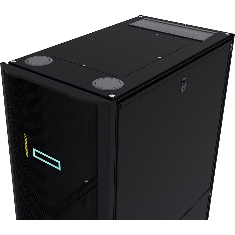 HPE Advanced 42U Rack Cabinet for Server, KVM Switch, LAN Switch, Patch Panel - Black