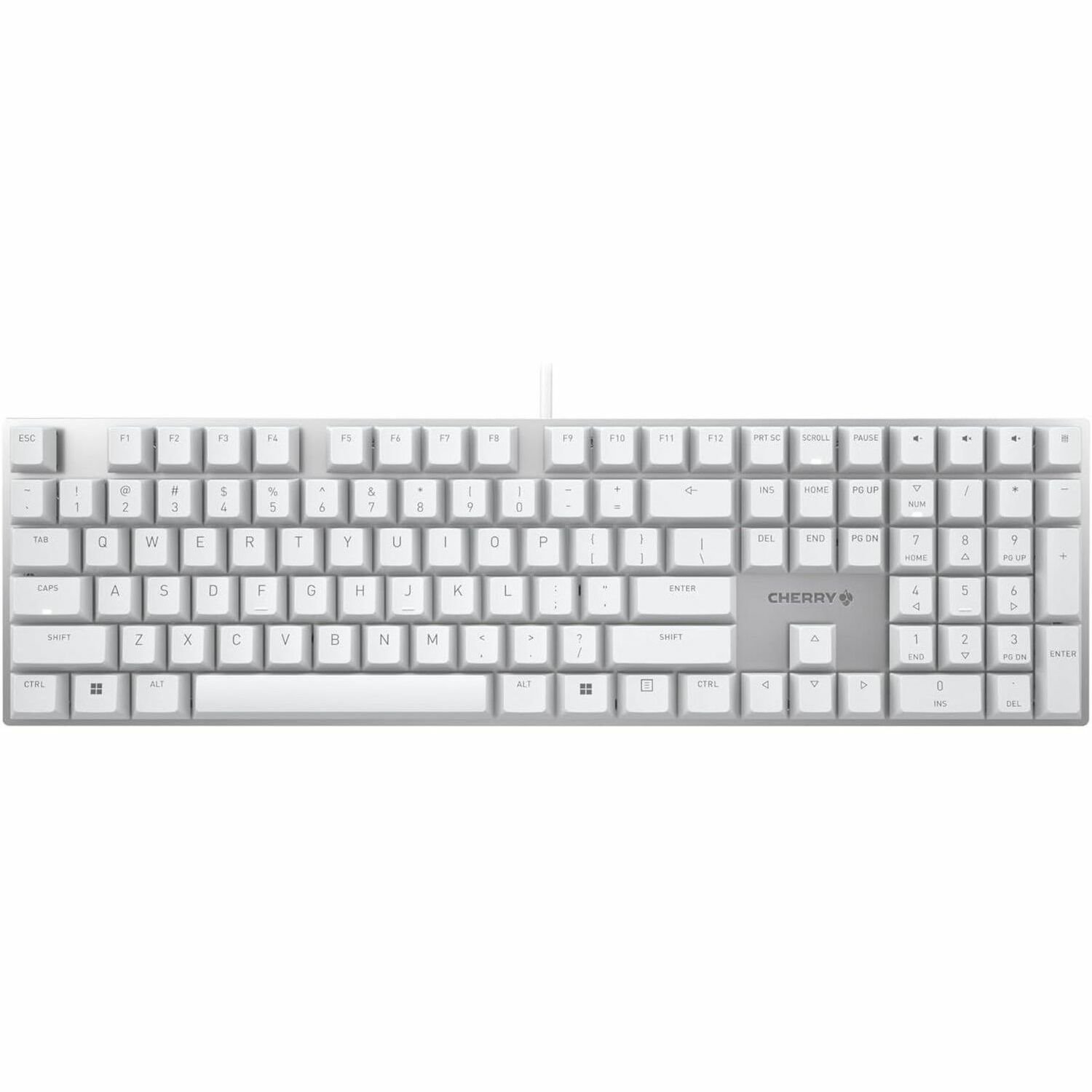 CHERRY KC 200 MX-Wired Keyboard - MX2A BROWN - Silver/White Housing