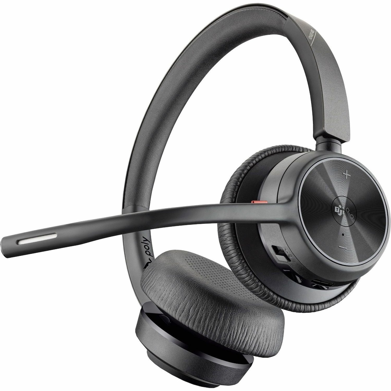 Poly Voyager 4300 UC 4320-M Wired/Wireless On-ear, Over-the-head Stereo Headset - Black